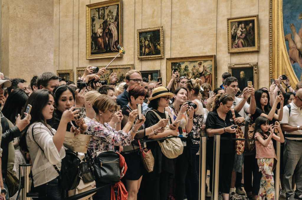 phones in museum