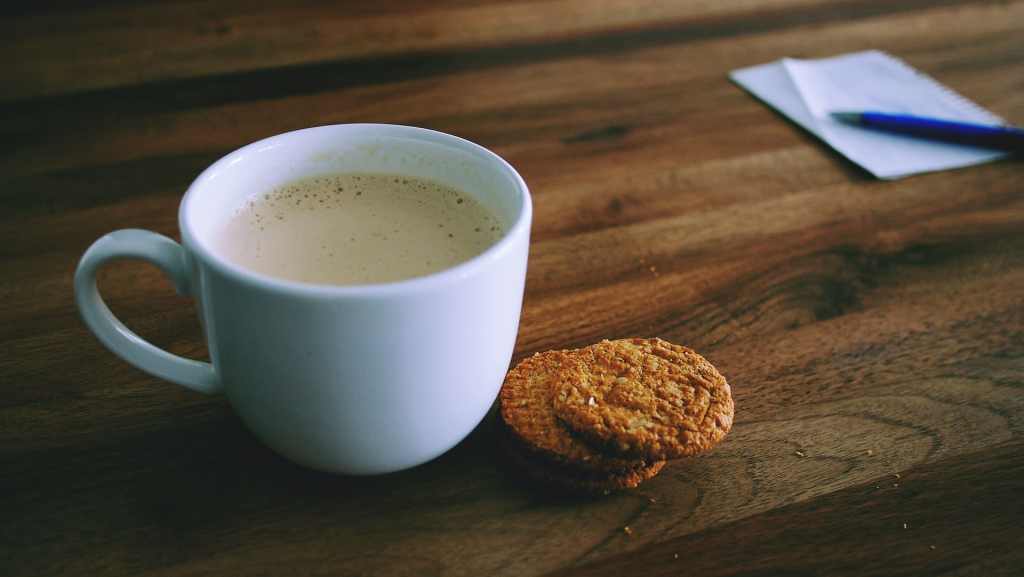 Coffee and cookies for a work break