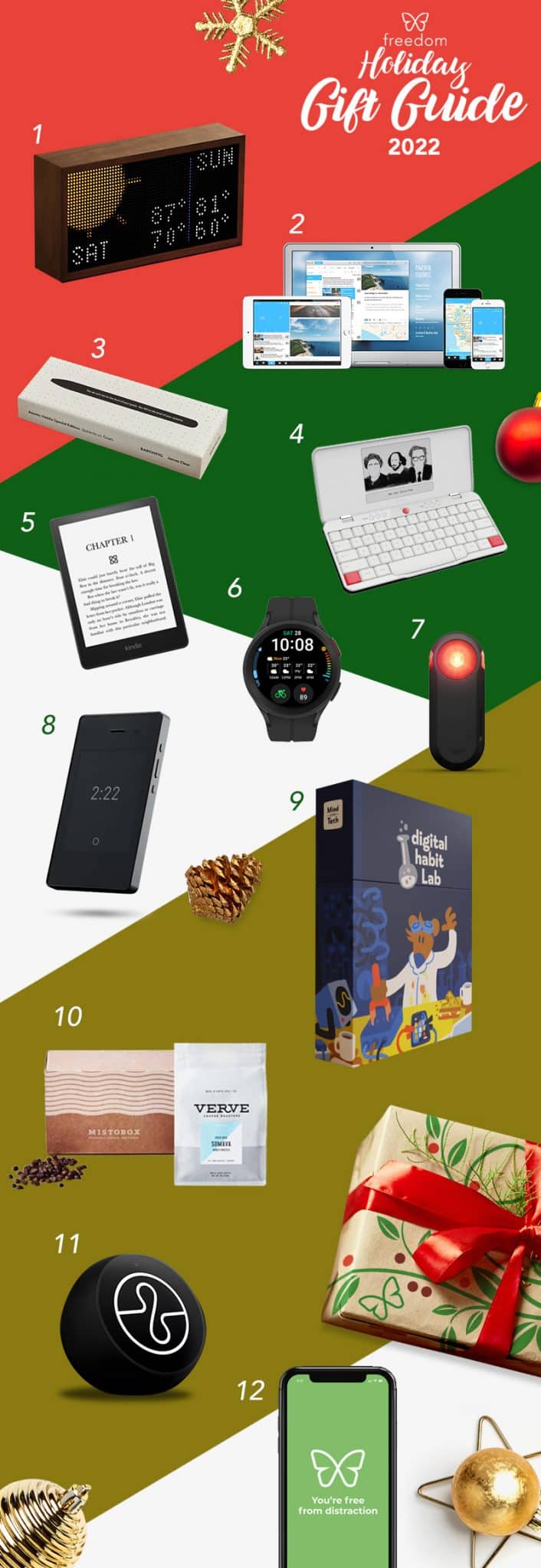 Freedom gift guide 2022 digital wellbeing and tech gifts