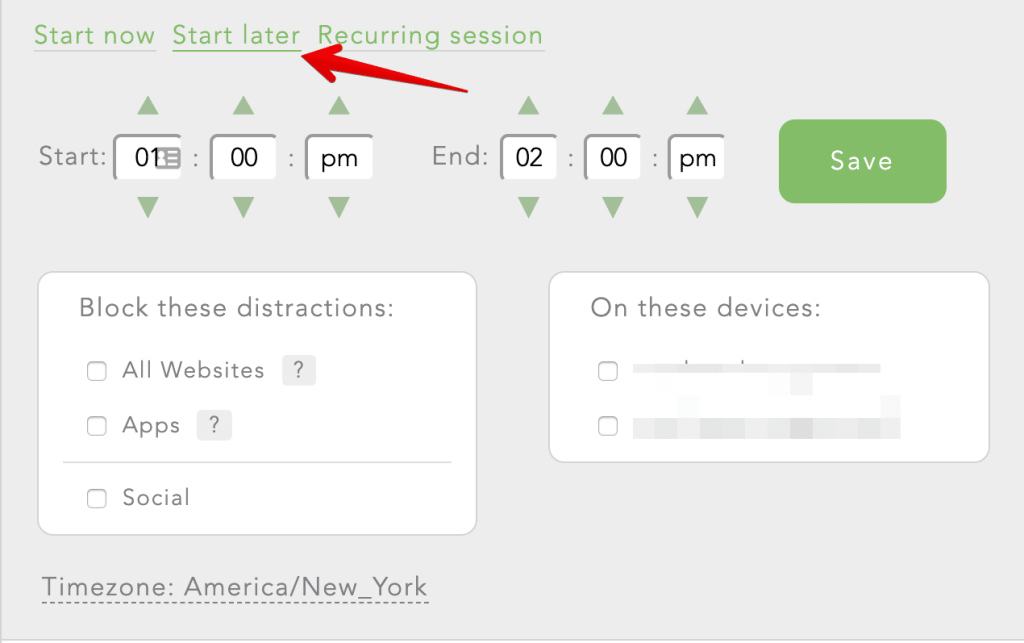 Freedom scheduling